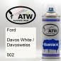Preview: Ford, Davos White / Davosweiss, 002: 400ml Sprühdose, von ATW Autoteile West.